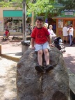 Joseph on a boulder