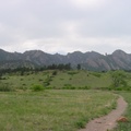 Mountains from the park