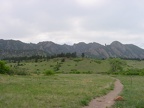 Mountains from the park